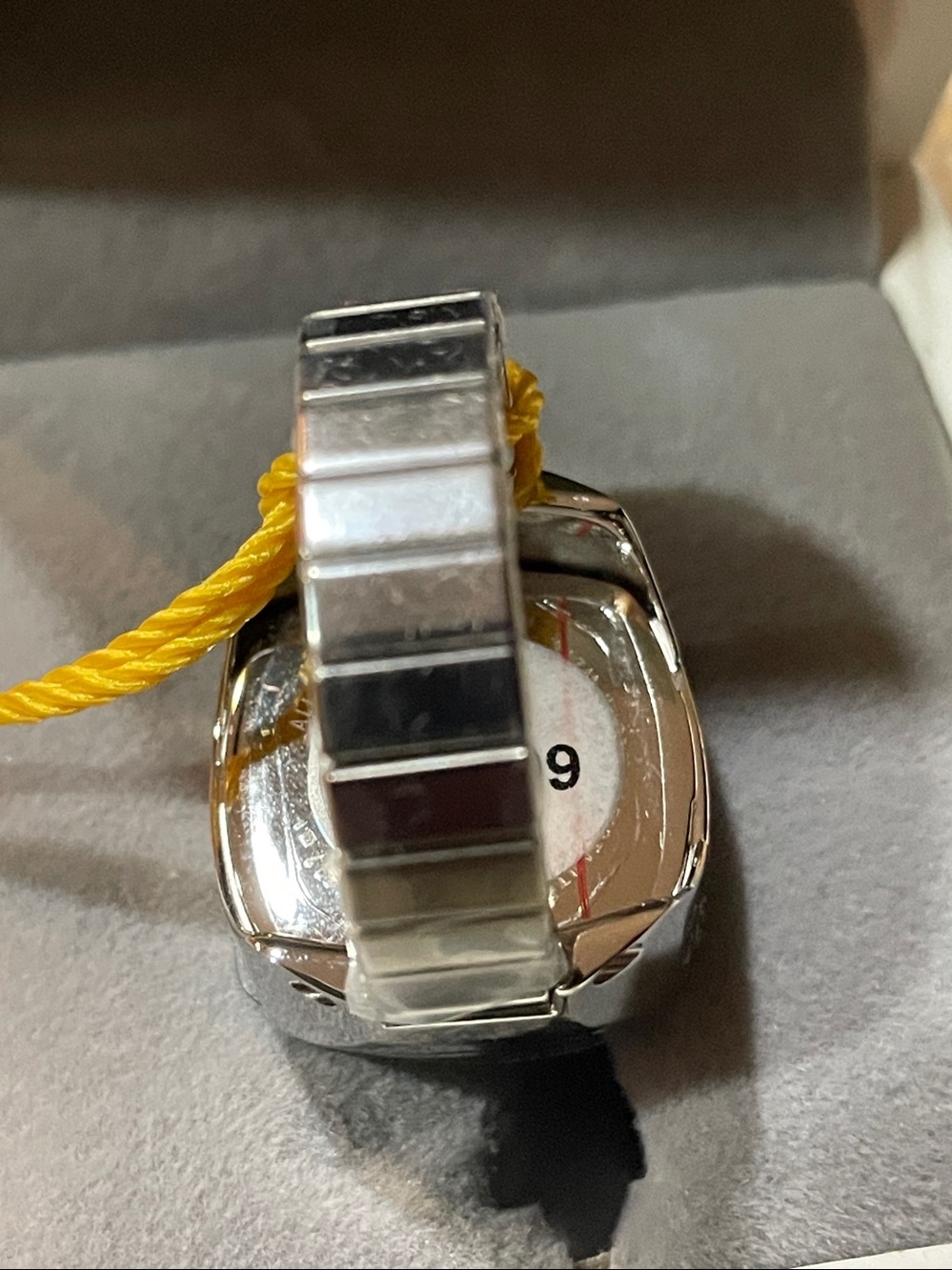 Invicta Angel Silver Tone Ring Watch with Beaded Bezel - Picture 3 of 3